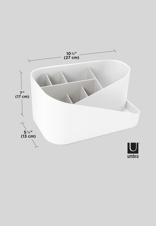 Umbra - Glam cosmetic organizer - white & grey