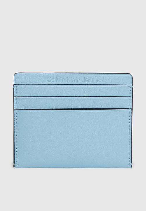 Calvin Klein - Sculpted cardcase 6cc mono - dusk blue