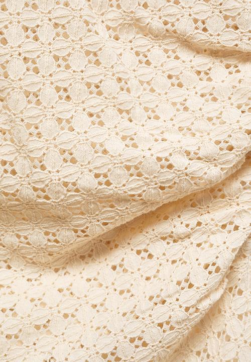 MANGO - Top lemon - light beige