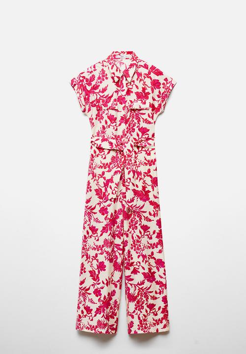 MANGO - One-piece suit ecuador - dark pink
