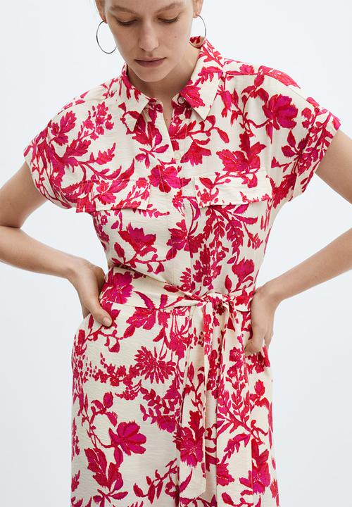 MANGO - One-piece suit ecuador - dark pink