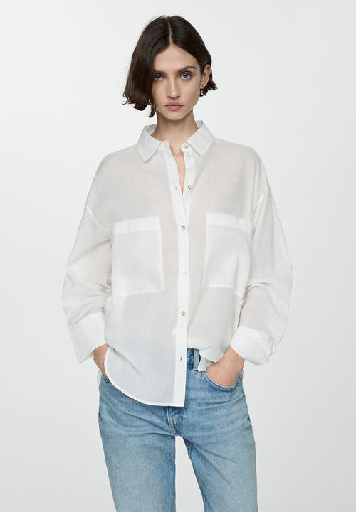 MANGO - Shirt regina - white