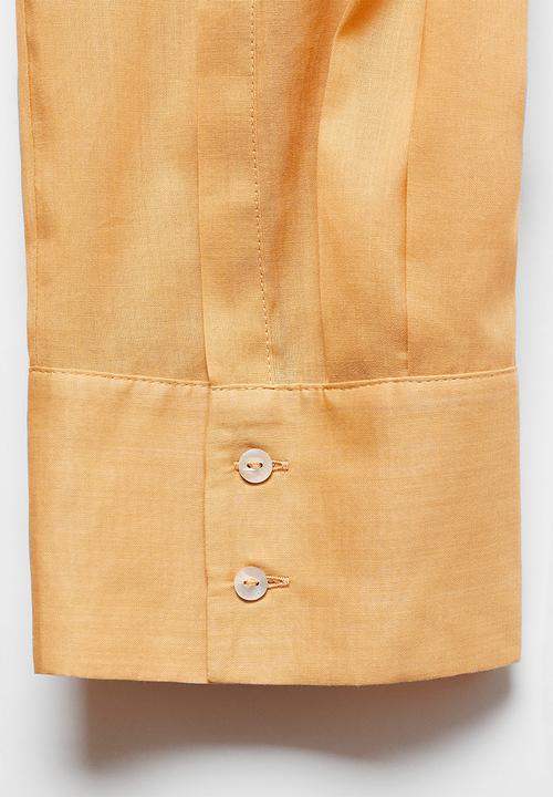 MANGO - Shirt regina - dark yellow
