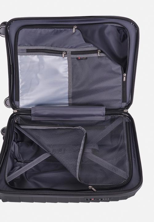 Cellini - Grande 4-Wheel Tralley With TSA Lock - Black