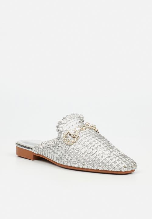 Miss Black - Jipsy 6 mule - silver