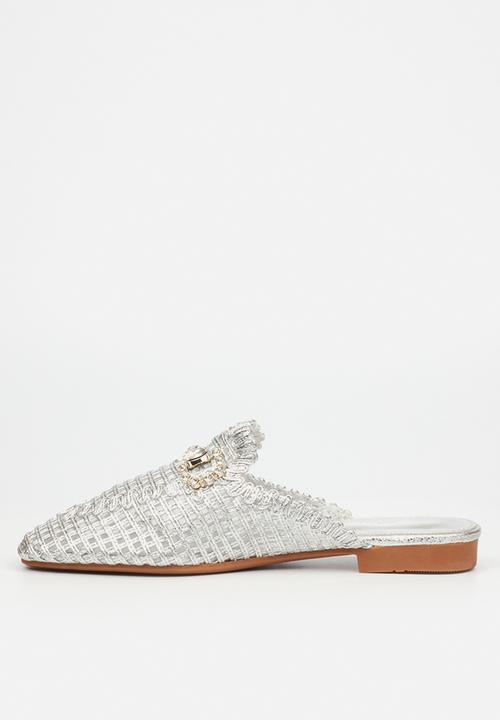 Miss Black - Jipsy 6 mule - silver
