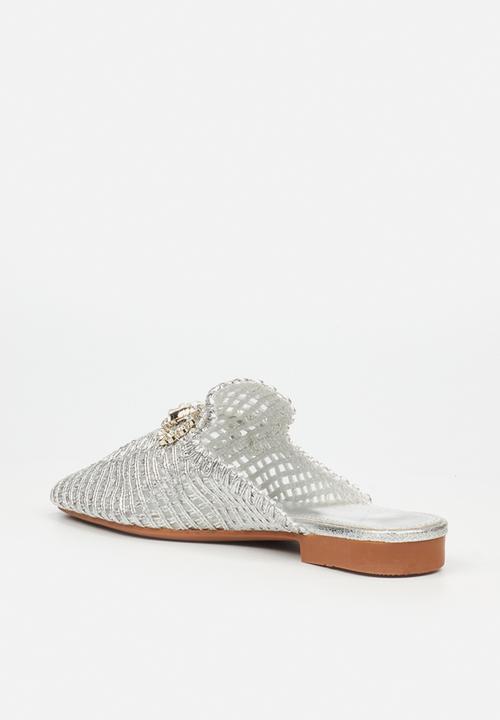 Miss Black - Jipsy 6 mule - silver