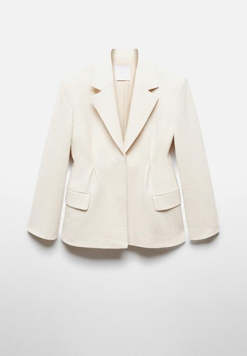 MANGO - Blazer dickens - light beige