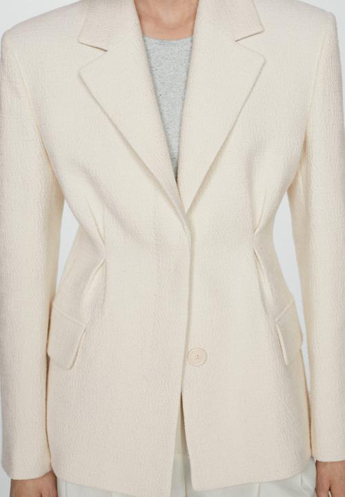 MANGO - Blazer dickens - light beige