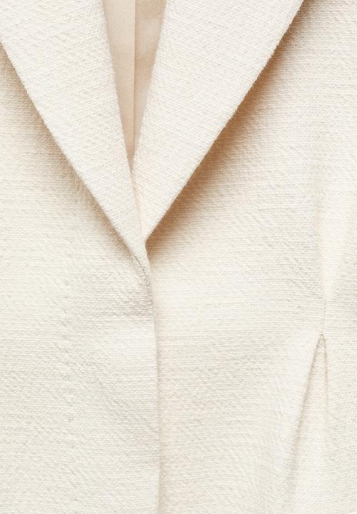 MANGO - Blazer dickens - light beige