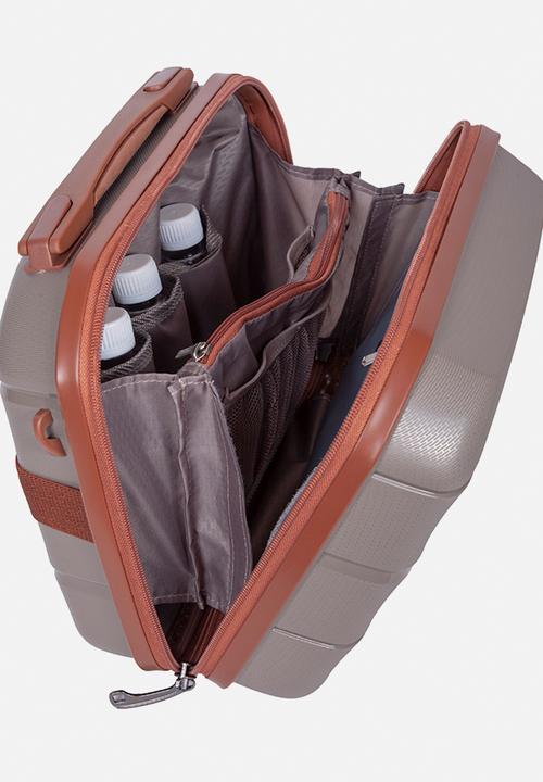Cellini - Spinn Beauty Case - Mink & Tan