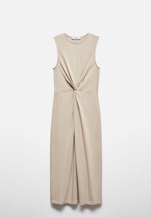 MANGO - Dress fertina - beige