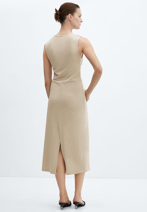 MANGO - Dress fertina - beige