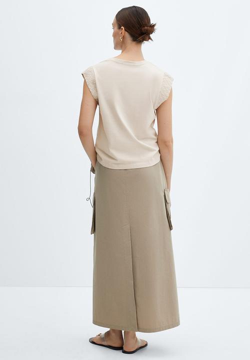 MANGO - T-shirt maria - beige