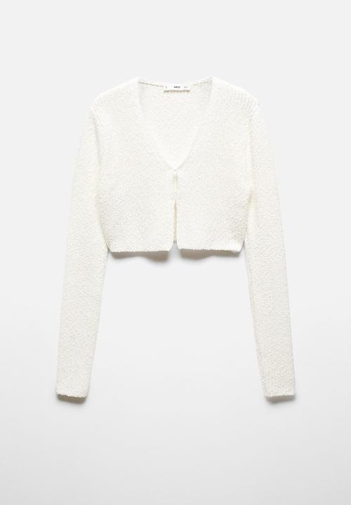 MANGO - Cardigan coro - white