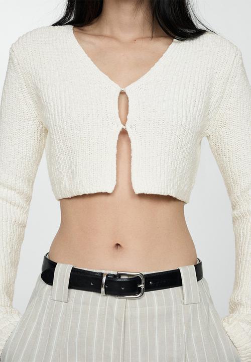 MANGO - Cardigan coro - white