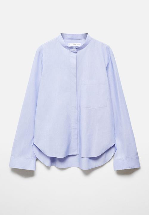 MANGO - Plus shirt lucas - medium blue