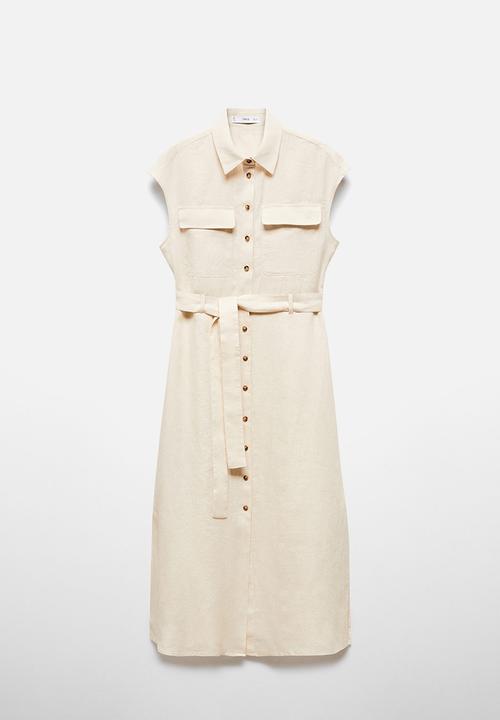 MANGO - Plus dress quito - light pastel beige
