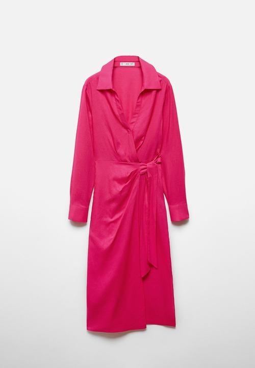 MANGO - Plus dress carola - bright pink