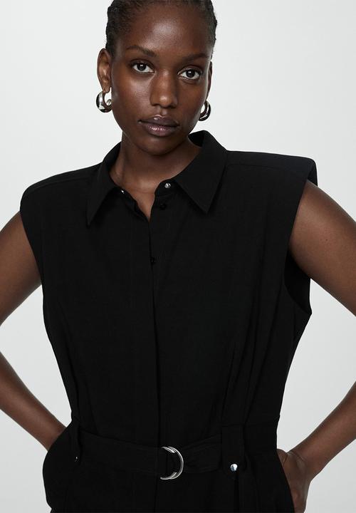 MANGO - Plus one-piece suit matty - black