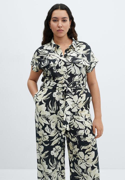 MANGO - Plus one-piece suit ecuador - black