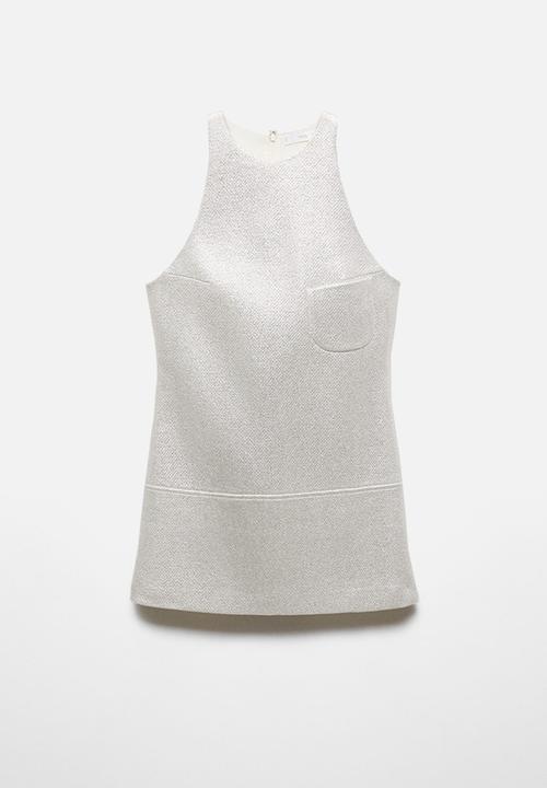 MANGO - Dress valencia - silver