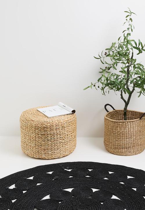 Sixth Floor - Luanda Hyacinth floor ottoman-Natural