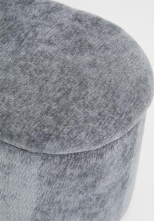 Sixth Floor - Beckett storage ottoman - Charcoal