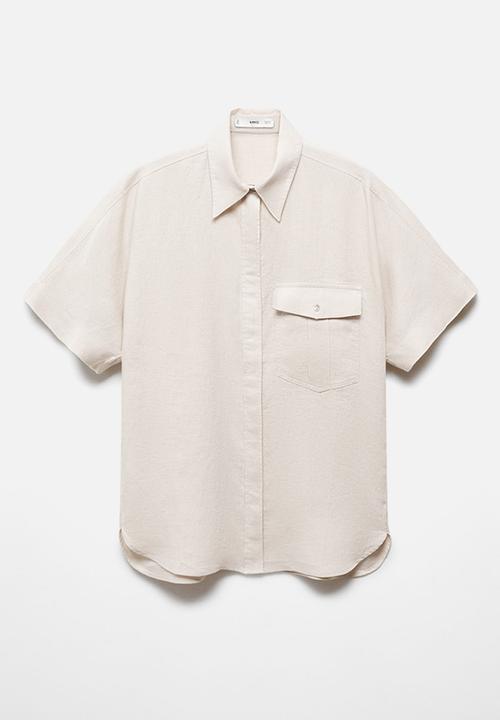 MANGO - Plus shirt pacha - light pastel beige