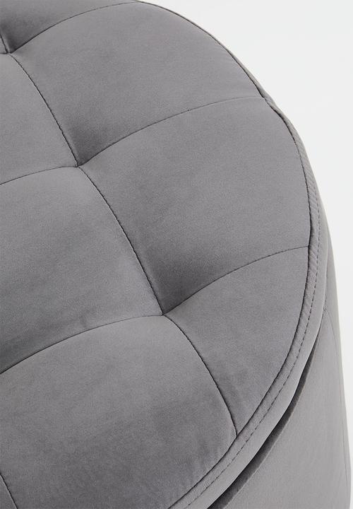 Sixth Floor - Retina ottoman with storage - vic  dark grey
