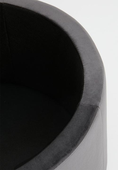 Sixth Floor - Retina ottoman with storage - vic  dark grey