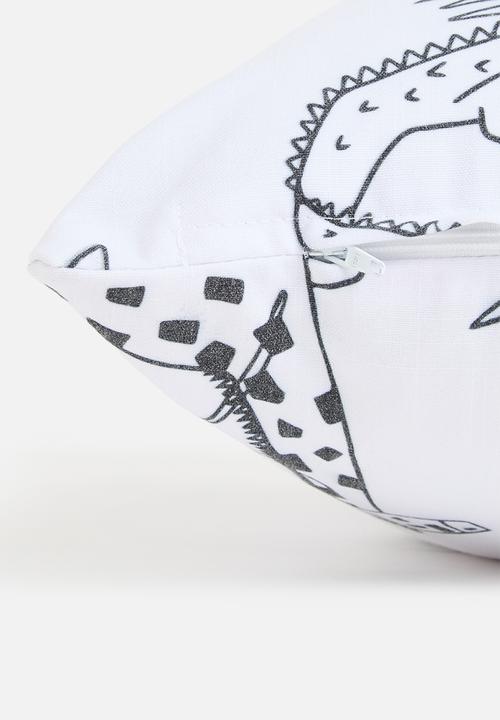 Sixth Floor - Jungle cushion cover - Black & white