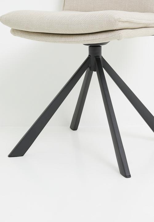 Sixth Floor - Flynn swivel dining chair - Basel  beige