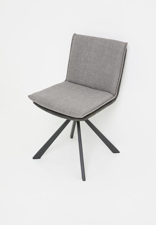 Sixth Floor - Flynn swivel dining chair-Basel  light grey