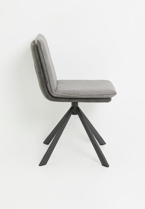 Sixth Floor - Flynn swivel dining chair-Basel  light grey