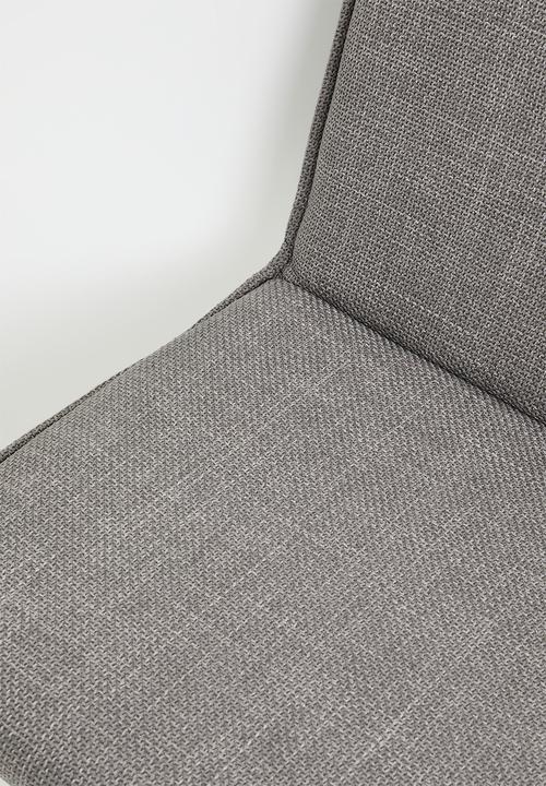 Sixth Floor - Flynn swivel dining chair-Basel  light grey