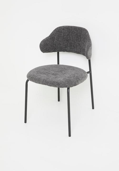 Sixth Floor - Sherry chenille dining chair-grey