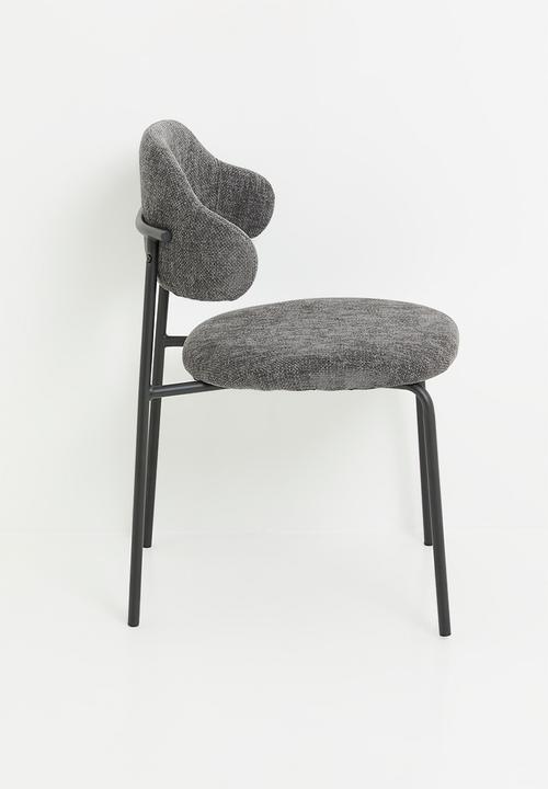 Sixth Floor - Sherry chenille dining chair-grey