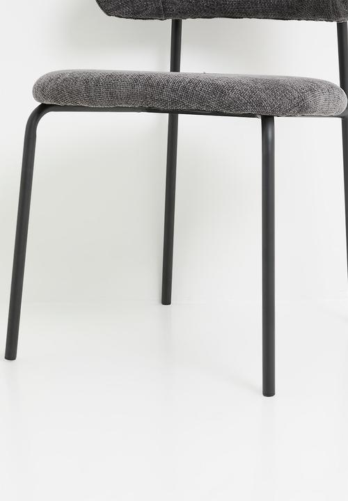 Sixth Floor - Sherry chenille dining chair-grey