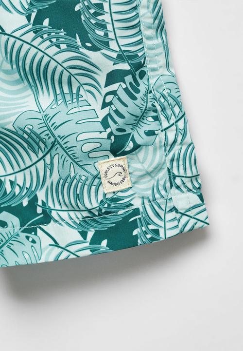 MANGO - Swimming trunks kentib - turquoise/aqua