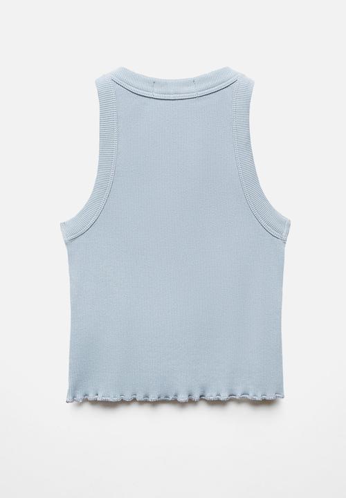 MANGO - T-shirt angelina - medium blue