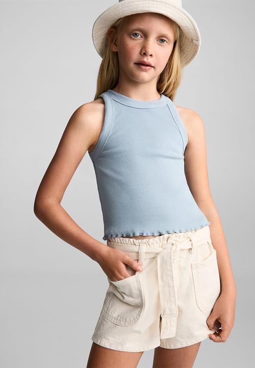 MANGO - T-shirt angelina - medium blue