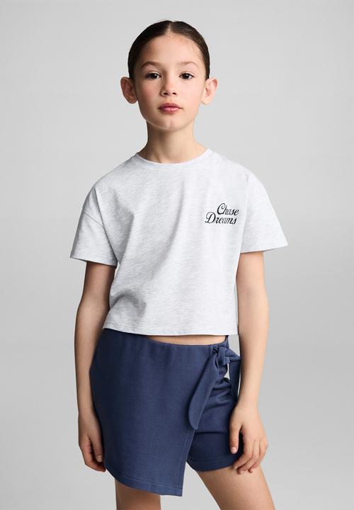 MANGO - Skort sandy - navy