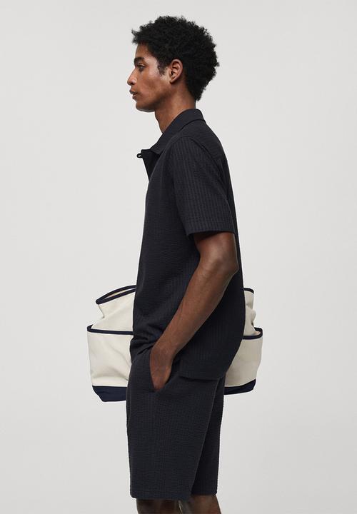 MANGO - Polo shirt serpolo - navy
