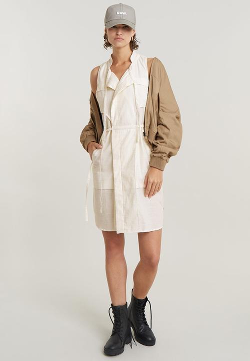 G-STAR - Short Tank Dress Wmn - lt chalk
