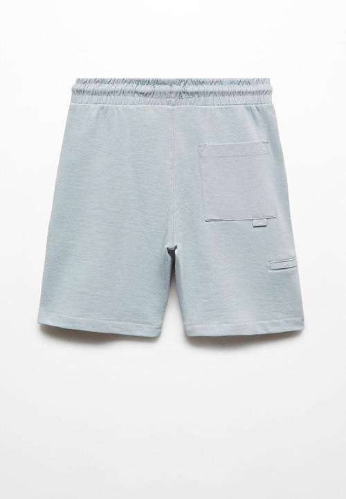 MANGO - Bermuda shorts day - light pastel blue