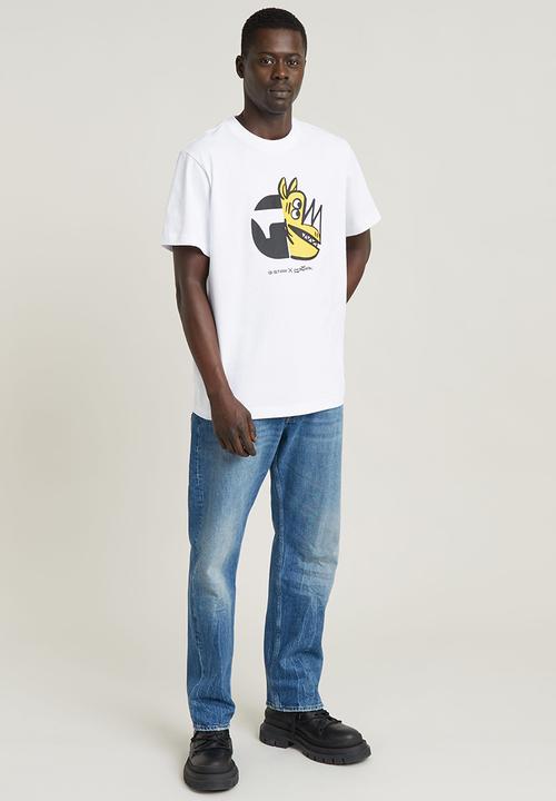 G-STAR - Rhino cartoon loose r t - white
