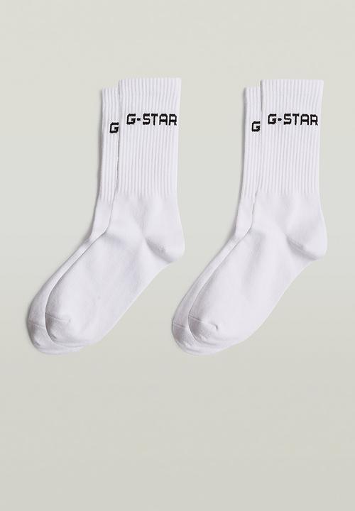 G-STAR - Sport sock 2-pack - white