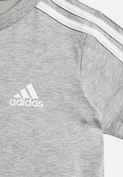 adidas Performance - I 3S Sport Set - Medium Grey Heather/White