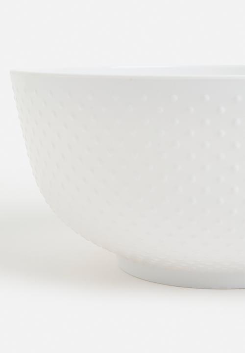 Excellent Houseware - Dipdot outdoor serving bowl - white